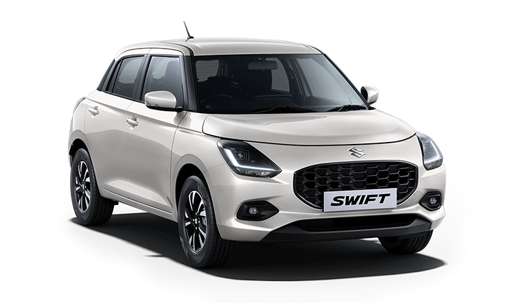 White Maruti Suzuki Swift